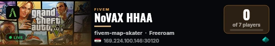 NoVAX HHAA live status badge