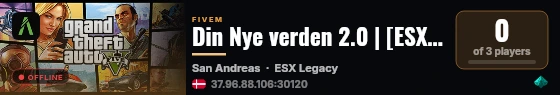 Din Nye verden 2.0 | [ESX Legacy] live status badge