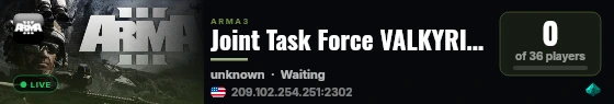 Joint Task Force VALKYRIE_26th Marine Expeditionary Unit live status badge