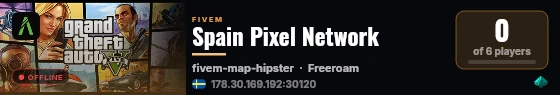 Spain Pixel Network live status badge