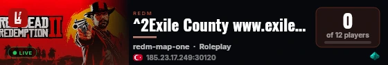 ^2Exile County www.exilecounty.com.tr live status badge