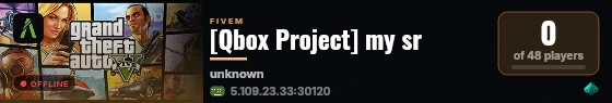 [Qbox Project] my sr live status badge