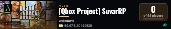 [Qbox Project] SuvarRP live status badge