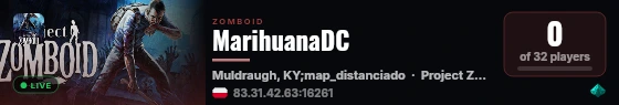 MarihuanaDC live status badge