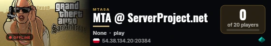 MTA @ ServerProject.net live status badge