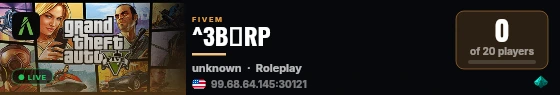 ^3B⭐️RP live status badge