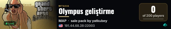 Olympus geliştirme live status badge