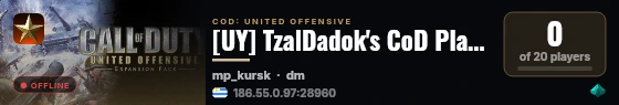 [UY] TzalDadok's CoD Playground live status badge