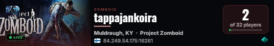 tappajankoira live status badge