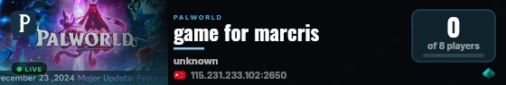 game for marcris live status badge