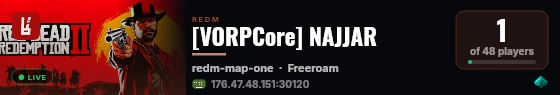 [VORPCore] NAJJAR live status badge