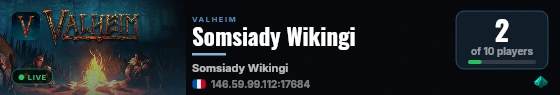 Somsiady Wikingi live status badge