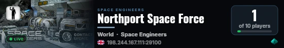 Northport Space Force live status badge