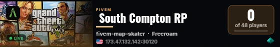  South Compton RP live status badge