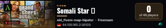 Somali Star ⭐ live status badge