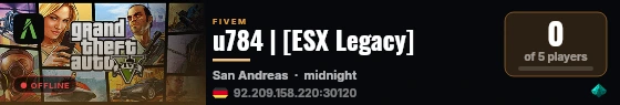 u784 | [ESX Legacy] live status badge