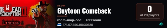 Guytoon Comeback live status badge