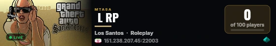  L RP  live status badge