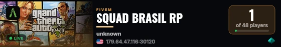 SQUAD BRASIL RP live status badge