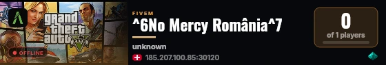 ^6No Mercy România^7 live status badge