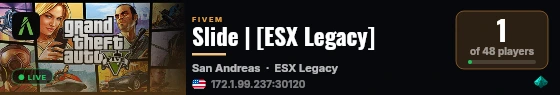 Slide | [ESX Legacy] live status badge