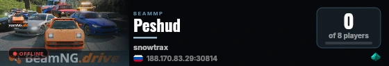 Peshud live status badge