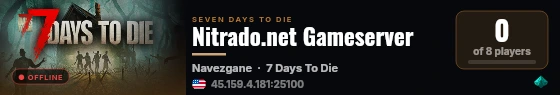 Nitrado.net Gameserver live status badge