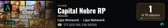 Capital Nobre RP live status badge