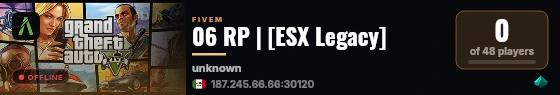 06 RP | [ESX Legacy] live status badge