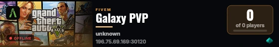 Galaxy PVP live status badge