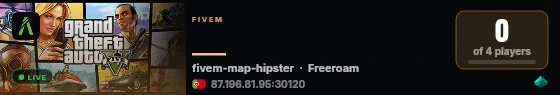   live status badge