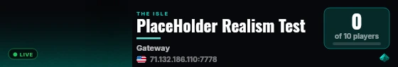 PlaceHolder Realism Test live status badge