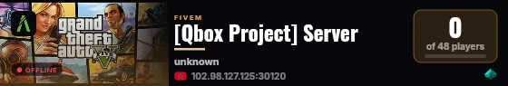 [Qbox Project] Server live status badge