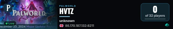 HVTZ live status badge