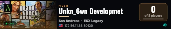 Unkn_6wn Developmet live status badge