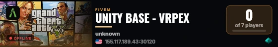UNITY BASE - VRPEX live status badge