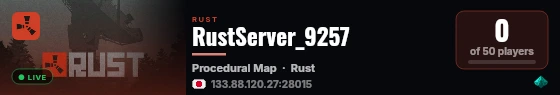 RustServer_9257 live status badge