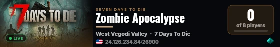 Zombie Apocalypse live status badge