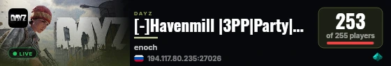 [-]Havenmill |3PP|Party|Loot+|Guns+|Map live status badge