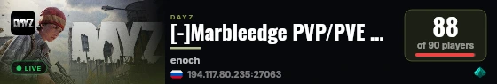 [-]Marbleedge PVP/PVE CUSTOM BUILDING | Quests | Cars | Trader | 20x Loot live status badge