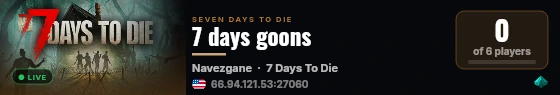 7 days goons live status badge