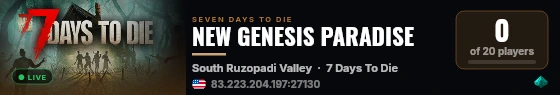 NEW GENESIS PARADISE live status badge