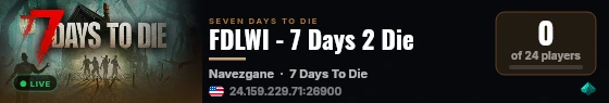 FDLWI - 7 Days 2 Die live status badge