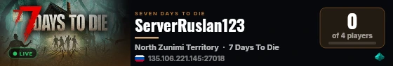 ServerRuslan123 live status badge