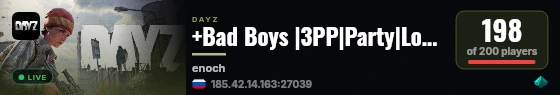 +Bad Boys |3PP|Party|Loot+|Guns+|Map live status badge