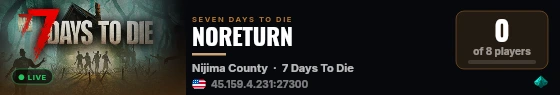 NORETURN live status badge