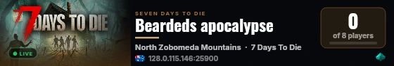 Beardeds apocalypse live status badge
