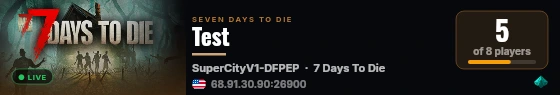 Test live status badge