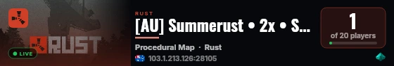 [AU] Summerust • 2x • Solo Only live status badge