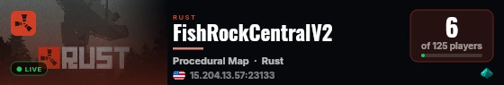 FishRockCentralV2 live status badge